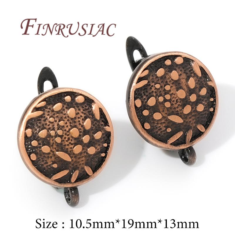 

High Quality Antique Bronze Earring Hooks Clasp Earwires Fasteners For Earring Accessories DIY Jewelry Making Supplies 1 pair