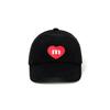 CORDUROY HEART DEEP BALL CAP BLACK