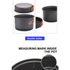 Outdoor Camping Pot 1.3L 2.3L Cookware Outdoor Cooking Kettle Set Heat Cooker Travel Tableware Tourist Kitchen Utensil Equipment