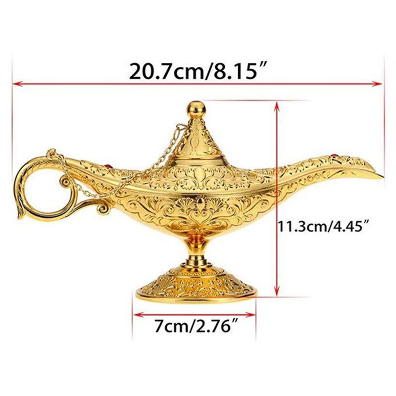 CYCLI-Stor Europeisk Aladdin-lampa Infällbar Retro Heminredning Metallhantverk Jubileumspresent