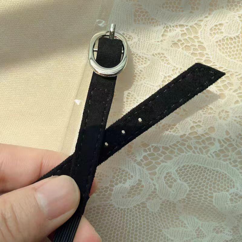 High heels straps anti-drop heel straps shoelaces single shoes anti-drop heel artifact straps one-word straps Velcro design