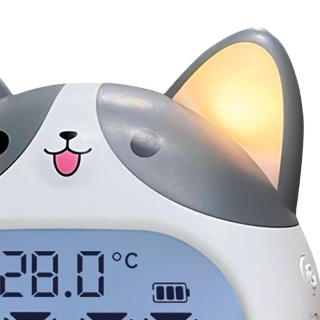 Despertador 6 Toques Porta de Carregamento USB Temporizador Moda Decorativo Mesa Visor Claro para