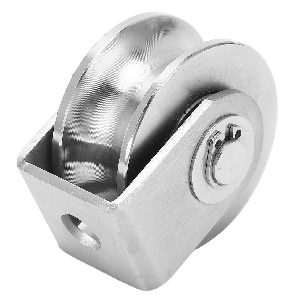 U-Nut-Rad Edelstahlspurrolle für Schiebetor Industriewagen 48 mm Durchmesser