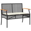 Vidaxl 4-Piece Lounge Set With Cushions, Poly Rattan