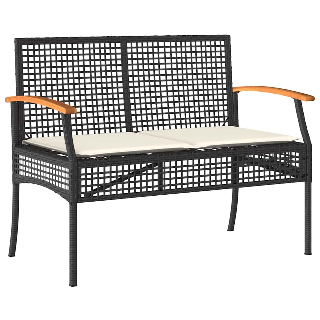 Vidaxl 4-Piece Lounge Set With Cushions, Poly Rattan