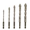 Industrial Grade Drill Bits Industrial Drill Bits Masonry Drill Set 4 Flute Design Precision Drilling Wear Resistant