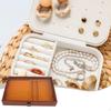Jewelry Box Container Multifunctional Lockable with Flip Clear Open Lid Large Capacity Gifts