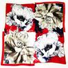 New Designs 90*90cm Square Silk Scarves Women Foulard Head Scarf Ladies Shawl Wrap Bandanna Female Chiffon Hijab Beach Scarf