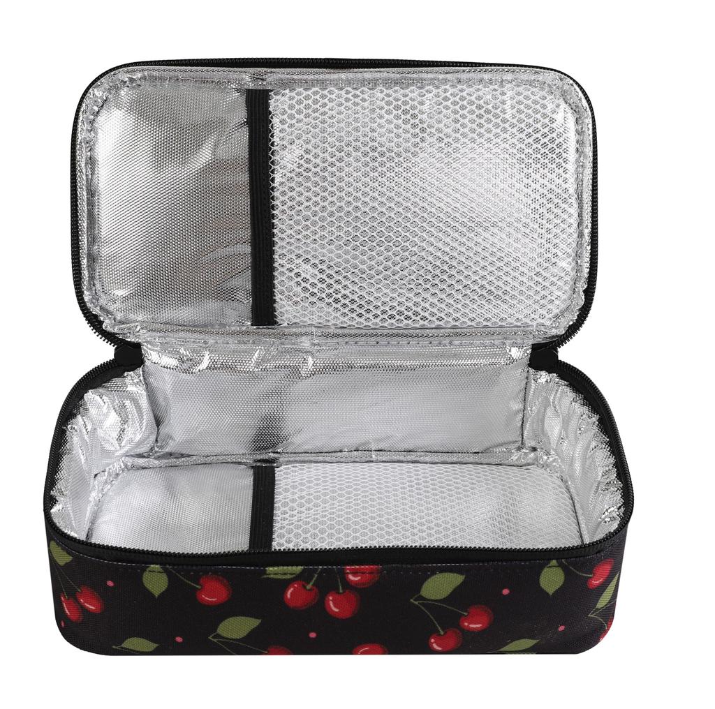 Portable Insulin Travel Compatible with EpiPen and Eye Includes 4 Ice Durable 600D Oxford Compact Size Cherry Color Case/Pouch - Drops, Packs,