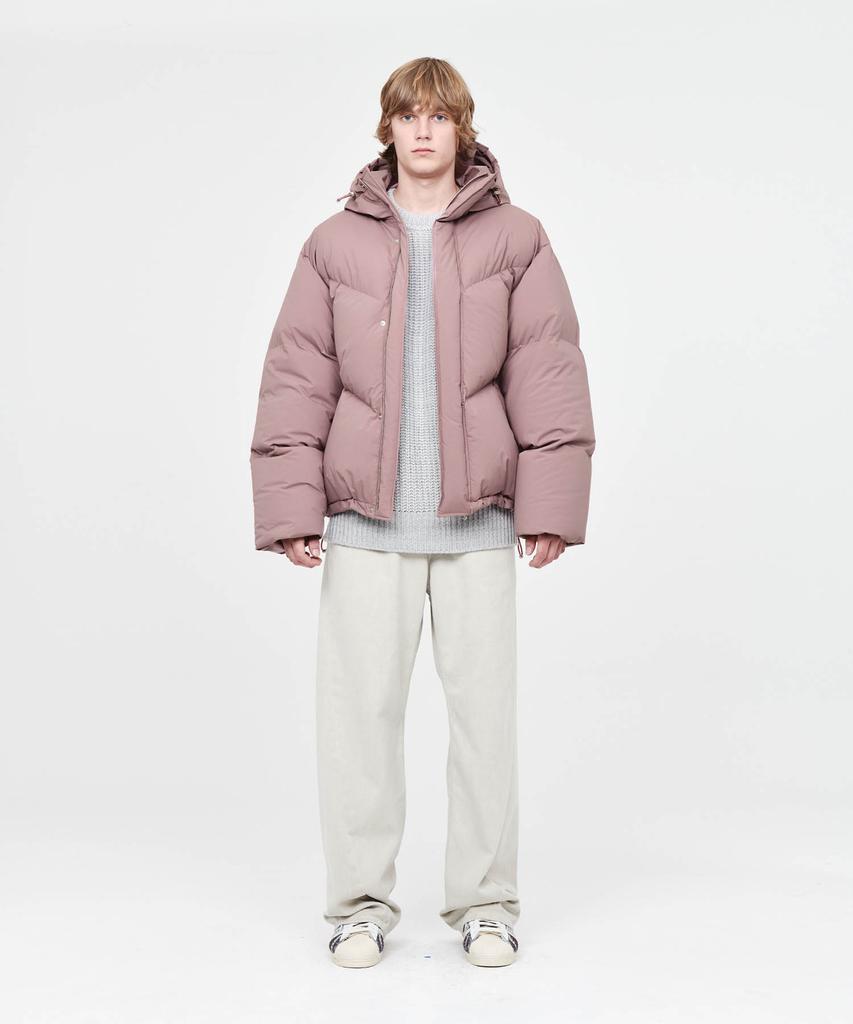 Afterpray Shell Hoodie Puffer Down Jacket Champagne Pink