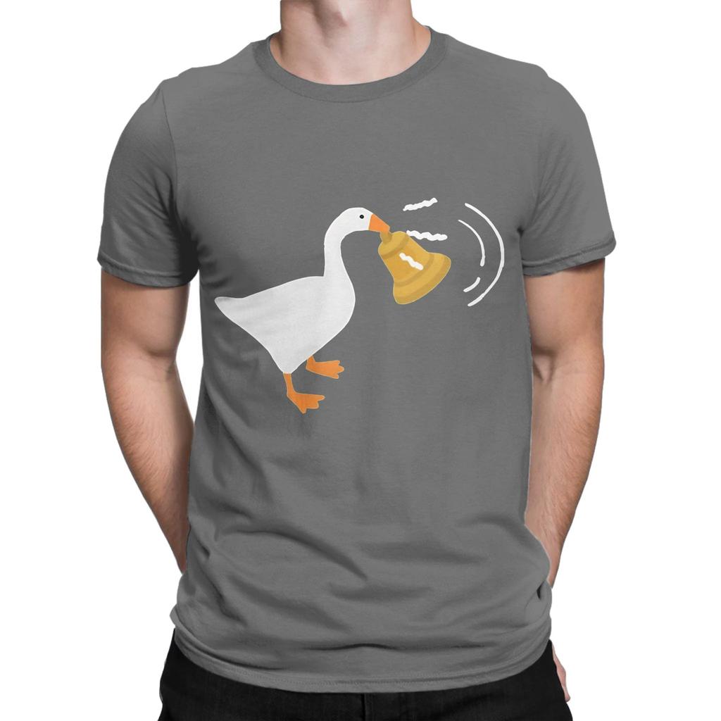 Untitled Goose Game Bell Funny 100 Cotton TShirt Untitled Goose Game Tees Tops For Unisex