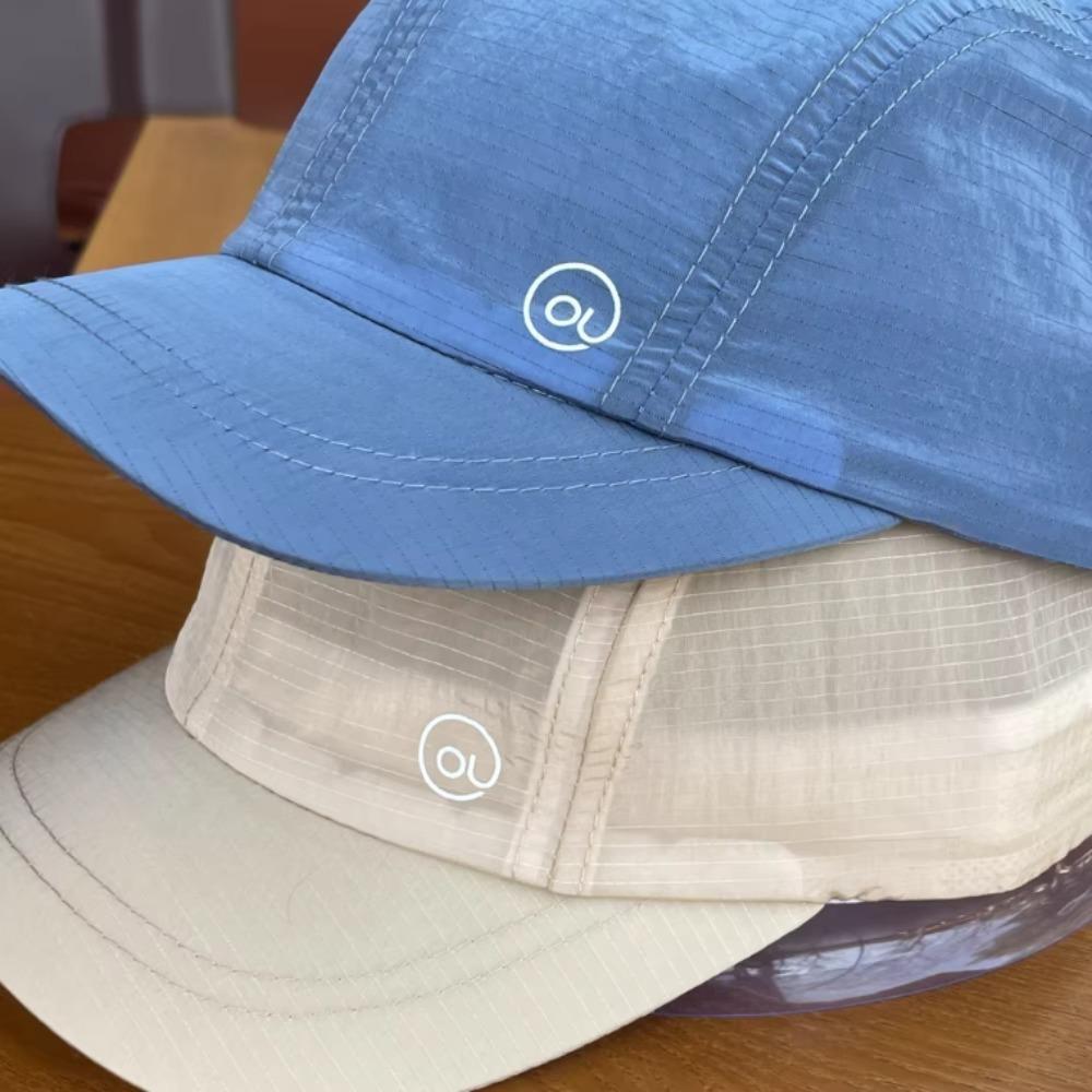 Letter Embroidered Short Brim Baseball Cap, Waterproof Plain Sport Hat For Men Women Outdoor Running Cycling Fashion Headwear