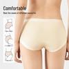MaoRen Women's Xinjiang Sun Cotton Seamless Mid-Waist Briefs 4-Pack