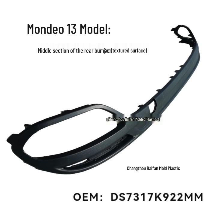 Matte Rear Bumper Center Section for Ford Mondeo 13-Model