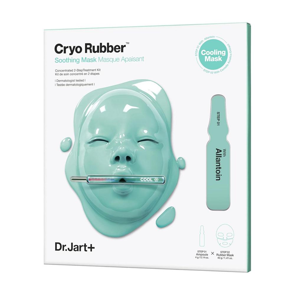 Доктор. Jart+ Cryo Rubber™ Успокаивающая маска для лица – 2-шаговая успокаивающая ампула + резиновая маска (1 лист) Soothing Face Mask