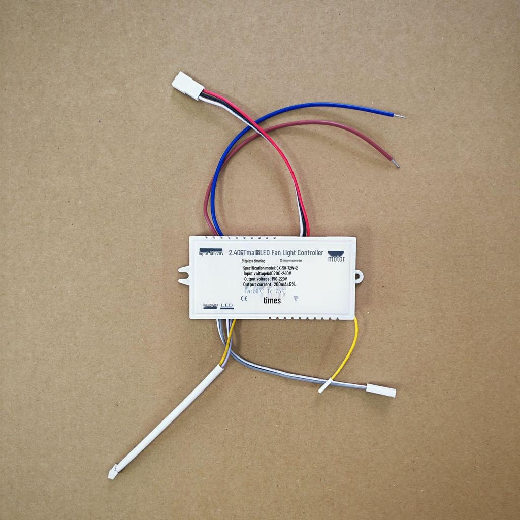 Remote-Controlled 6-Speed DC Variable Frequency Fan Light with Adjustable Head and 110V Lighting Fixture Accessories