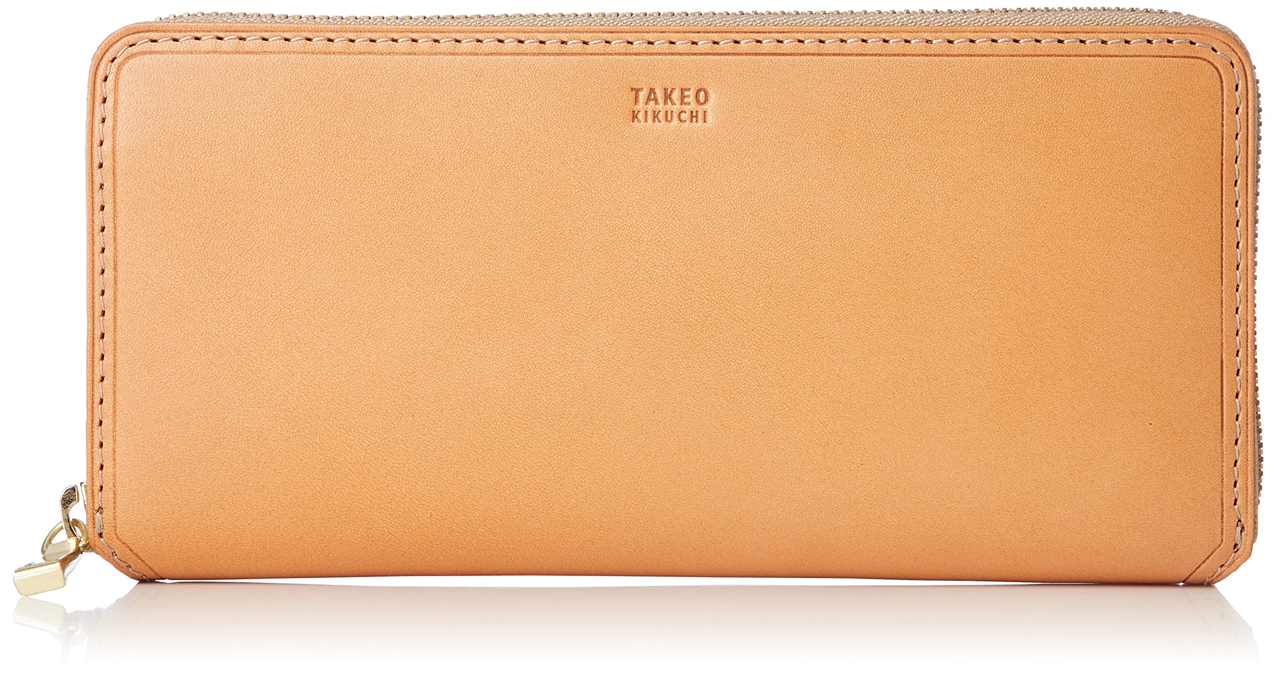 

Round Zipper Long Wallet TK Surface Accessory Beige [Takeokikuchi] Men s