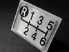 Tuningfan Shift Pattern Upper Left for Manual Transmission ND5RC ZN6 Emblem, Reverse, 6-Speed Vehicles, SPE-A601