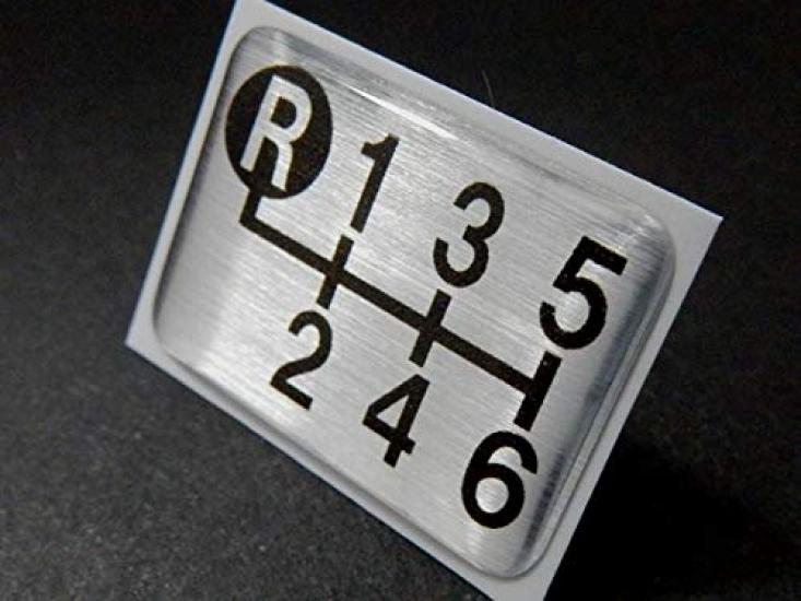 Tuningfan Shift Pattern Upper Left for Manual Transmission ND5RC ZN6 Emblem, Reverse, 6-Speed Vehicles, SPE-A601