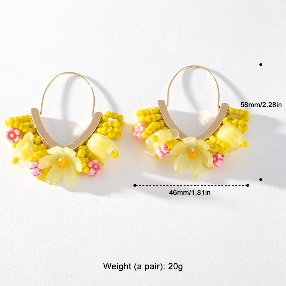 Pinkdudu 5 farbe V Form Acryl Ohrringe Elegante Temperament Cartoon Geometrische Ohrring für Frauen Schmuck PD1439