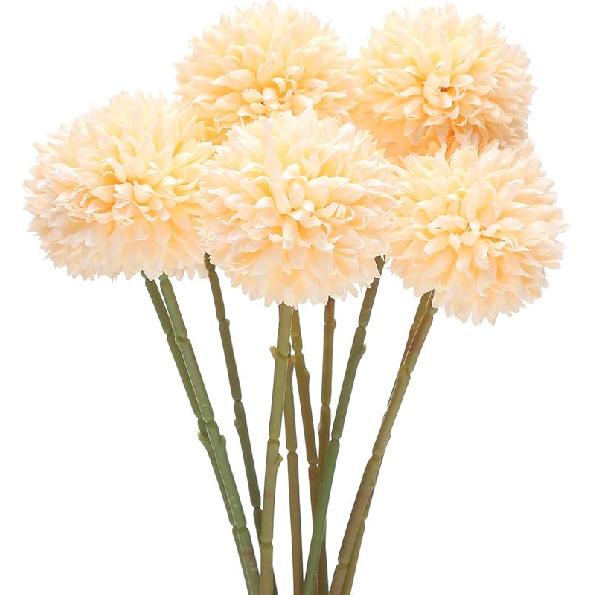 

Белые искусственные цветы георгина, шелковые пластиковые поддельные цветы гортензии, букет, свадебный букет для украшения дома, сада, вечеринки, свадьбы, 10 шт. 10 шампанского