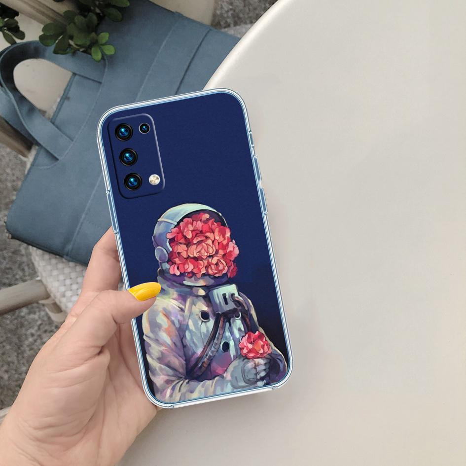 FM6 Astronaut Space Moon Phone Case for LG K22 K30 K40 K40S K41 K42 K50 K50S K51 K51S K52 K61 K62 K71 K92 Q60 Q61 V40 V50 V60