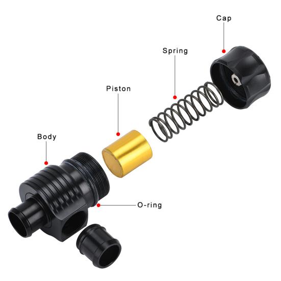 Turbo Billet Blow Off Valve Adjustable Professional Universal Single Port Turbo Dump Valve Kit for B0V1001 Polaris RZR XP/XP 4 Turbo 2016-2021