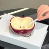 Cute Apple Ceramic Ashtray Smoking Accessory Home Decor Desktop Ornament