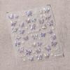 1Pcs 5D Embossed Aurora Butterfly Nail Art Stickers Self Adhesive Decals For Nails Decoration DIY 3D Acrylic Nail Supplies Parts