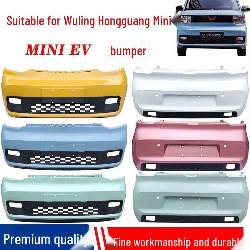 Wuling Hongguang MiniEV Front & Rear Bumper with Paint - Enhanced Protection for MINI Macaron.