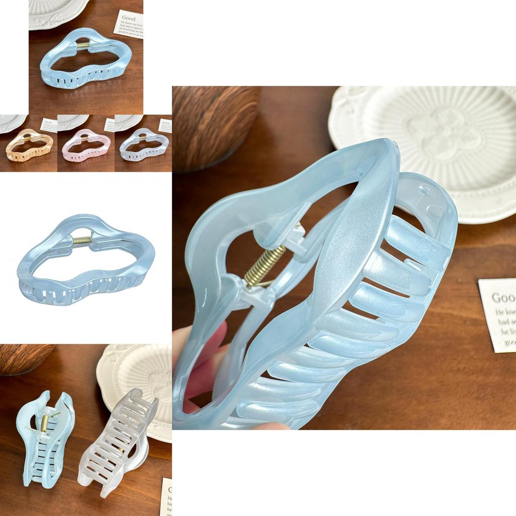 Stylish Candy Colored Medium Cloud Hair Clip In Trendy Geometric Design For Women