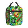 Bolsa de Almuerzo Aislada Reutilizable Portátil Oxford para Viajes Trabajo con Diseño de Graffiti Urbano Cómics Hip Hop
