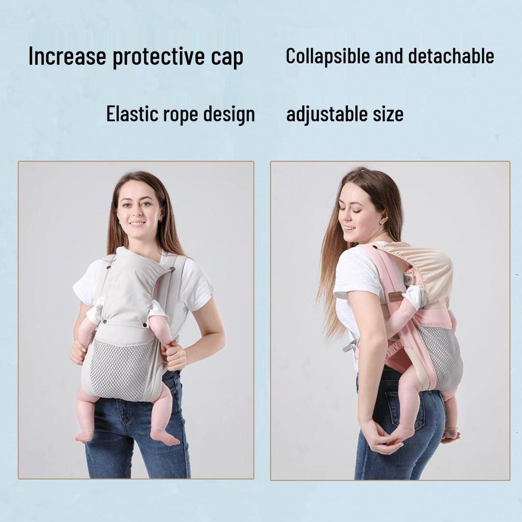 Baby-bærer: Premium midjepall og frontvendt bæresele for nyfødte og småbarn