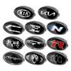 3D Auto Aluminium Metall Logo Abzeichen Karosserie Kotflügel Kofferraum Dekorations Aufkleber Für KIA Stinger RIO Sorento Picanto Ceed Borrego Syros K5