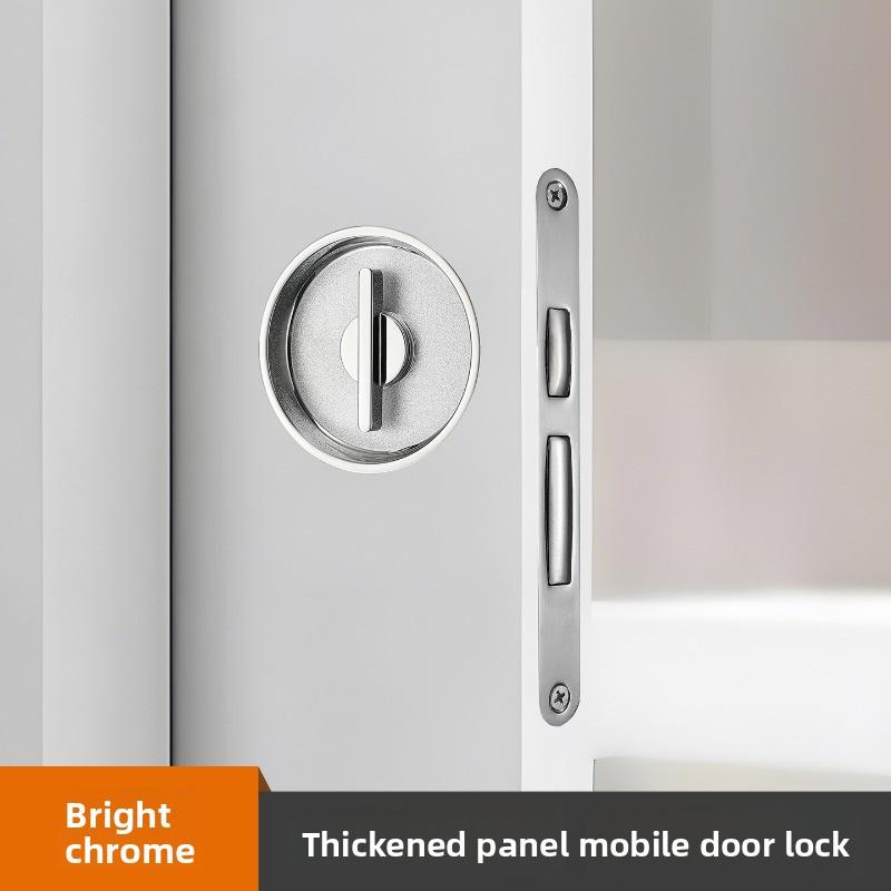 Round Pocket Door Lock, Bedroom Sliding Door, Balcony Door, Kitchen Indoor Wooden Door, Sliding Door Lock