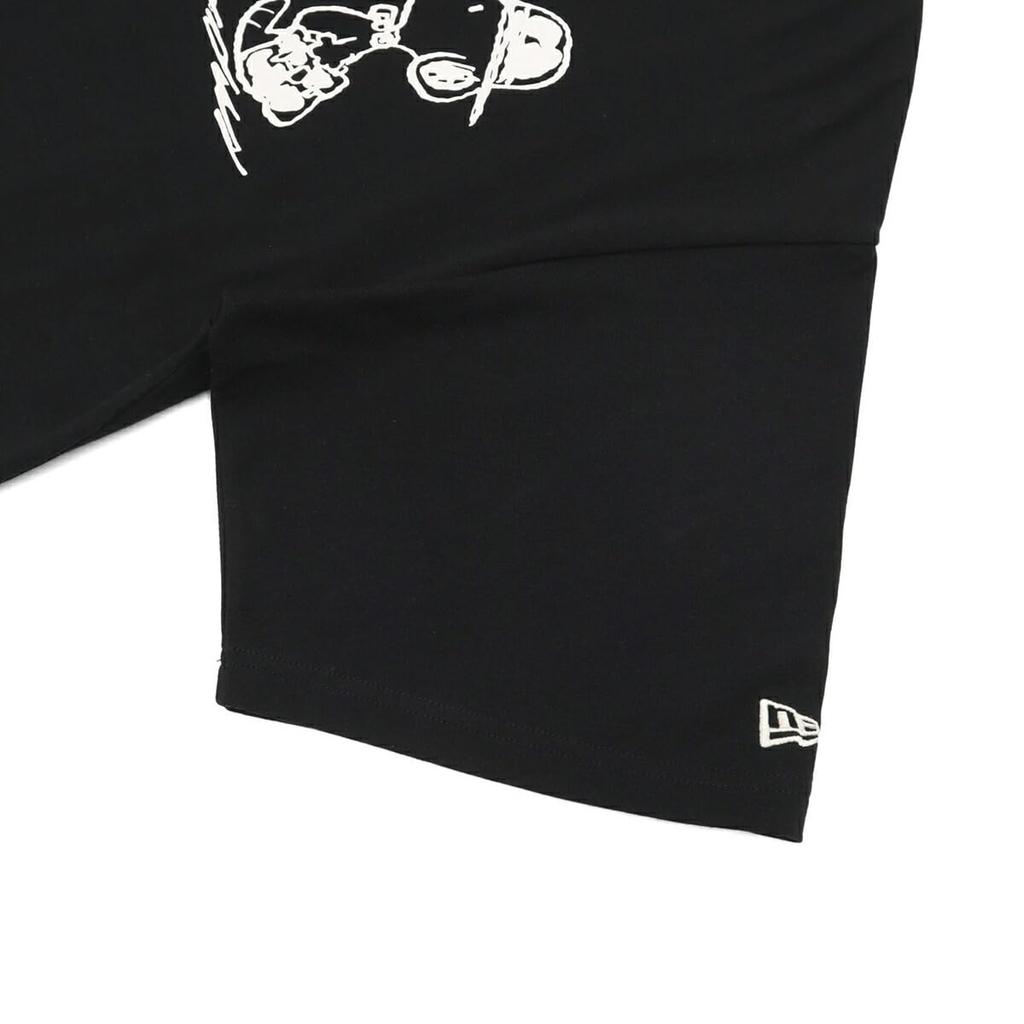 New Era Short Sleeve Over Sized Cotton Tee 14682927 NER36A8355 Black M Peanuts Snoopy Collaboration ONSPOTZ Exclusive Apparel Oversized Authentic