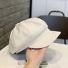 1pc Easter Holiday Beret with Metallic Belt Buckle Lightweight Woven Inelastic Adjustable Drawstring Closure Fashionable All-Match Cap