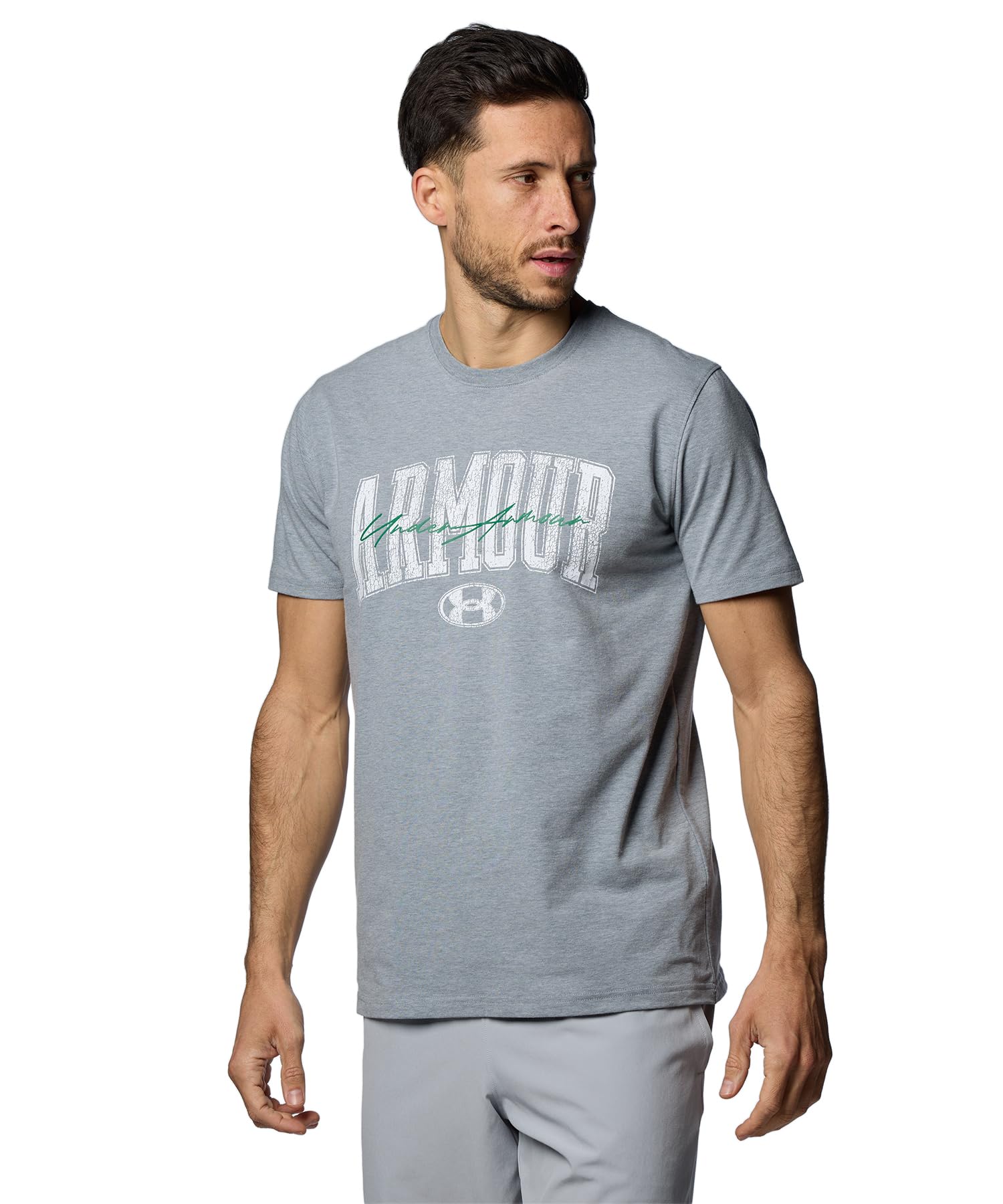 

UA CHARGED COTTON SS GRAPHIC Pitch Gray MD [Under Armor] / /