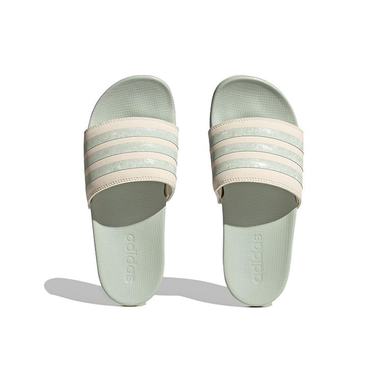 Adidas Adilette Comfort Slide 'White Linen Green' Women's H03620