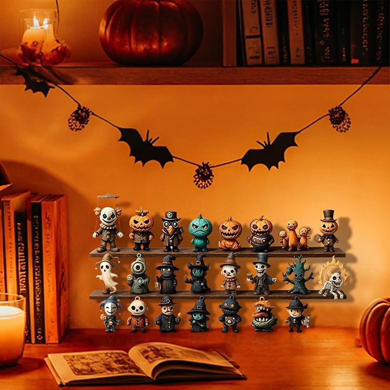 Halloween Fright Countdown Box 7/15/31 Nights with Mini Spooky Figurines Perfect for Halloween Party Favors Kids Surprise Gifts