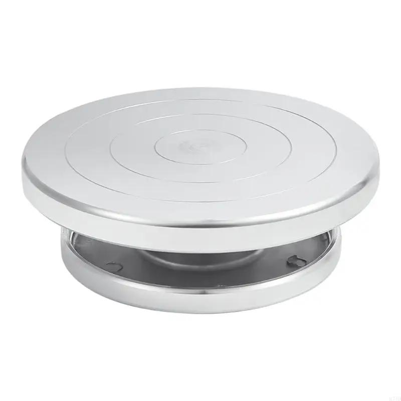 6/8/10/12in Pottery Turnable Wheel Rotated Turntable Sculpting Wheel Easy to Use Revolving Cake Turnable M4YD