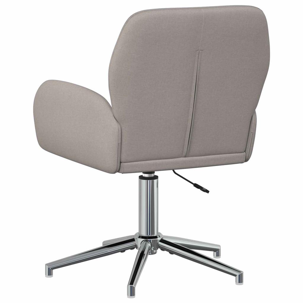 Swivel Chair 54 X 58 X 90 Cm Taupe Fabric