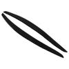 2 Pcs Headlight Eyebrow Glossy Black Trim Front Left Right Decoration for 3 Series Coupe E92 2006‑2012