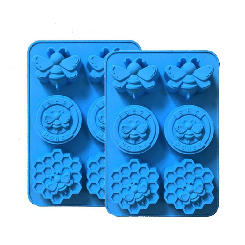 Bee Silicone Mold For Soap Making Supplies Honeybee Homemade Bath Bombs Wax Metls Beeswax Lotion Bars Chocolate Candle Tools