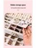 Three-Layer High-End Jewelry Storage Box with Drawers and Partitions