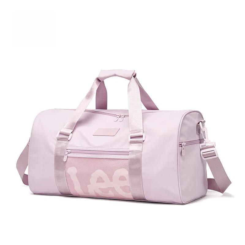 Lee Large Capacity Travel Bag, Short-Trip Trip Luggage Bag, Handheld Sports and Fitness Bag, Light Purple