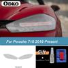 Car Headlight Protective Film Taillight Smoked Black Tint Wrap Vinyl Transparent TPU Sticker For Porsche 718 Boxster Cayman GTS