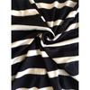 Women's New Seven-quarter Sleeve Striped Dress Short Dress