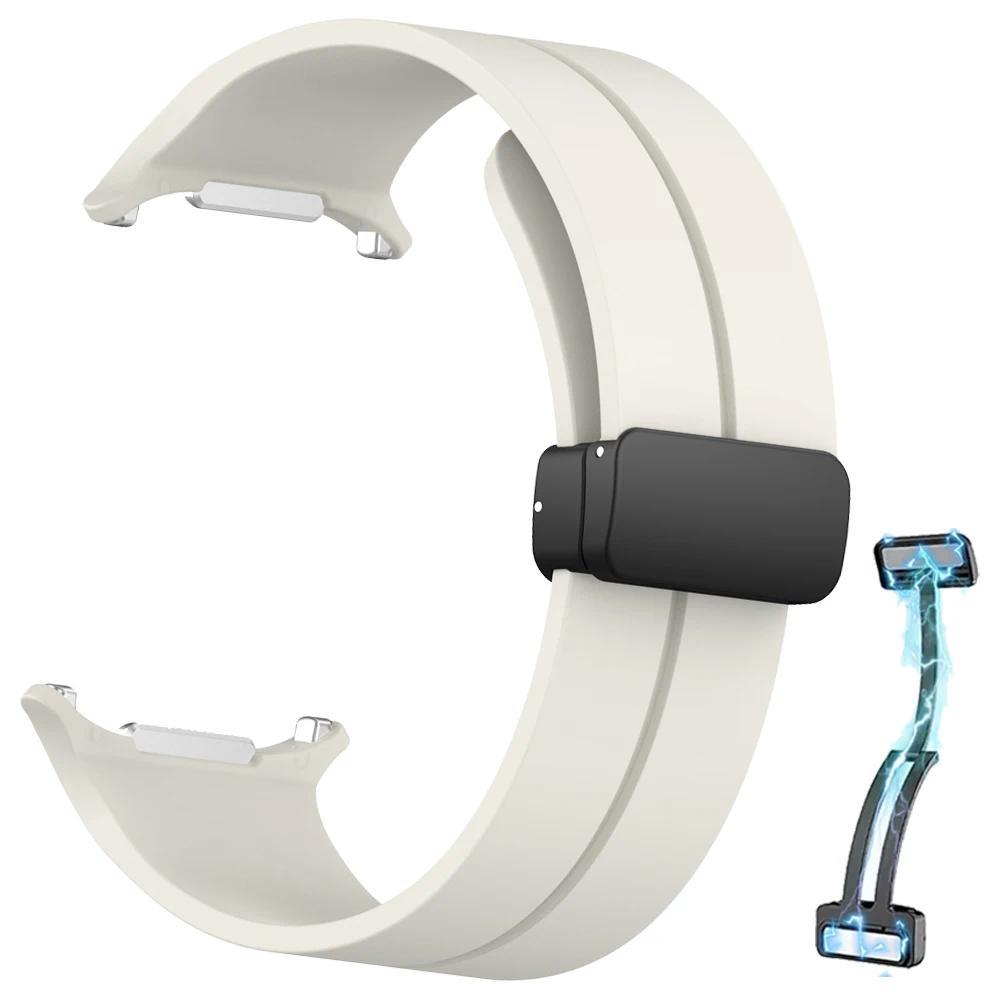 Silikonový sportovní řemínek pro Samsung Galaxy Watch Ultra 2025 Náramek pro Galaxy Watch 7 Ultra 47mm Řemínky s magnetickou přezkou