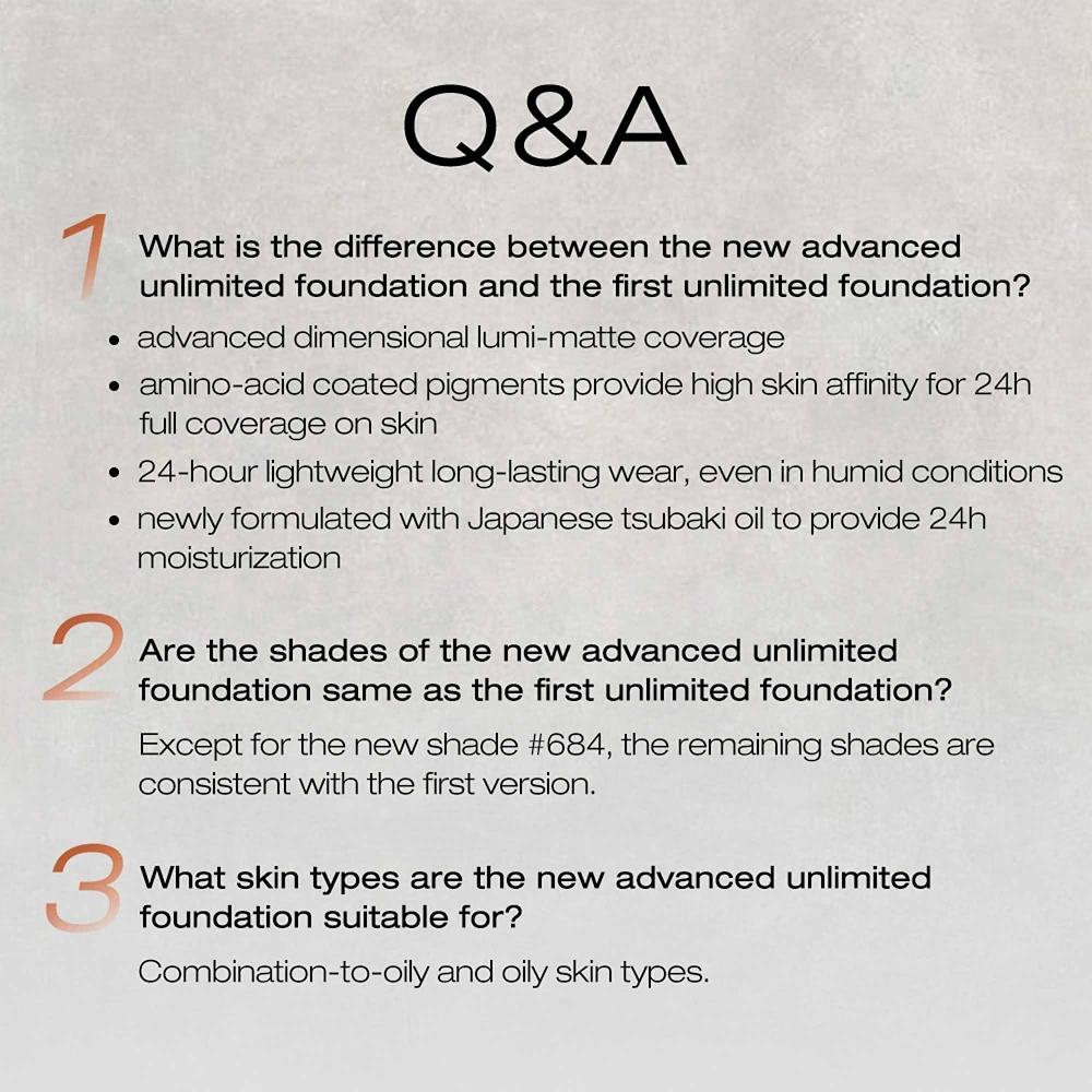 Shu Uemura Unlimited Breadable Lasting Foundation 574